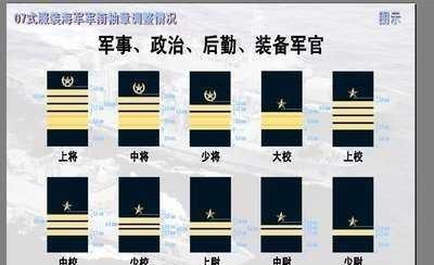 中国的军衔等级及标志胸章(不是军人穿军装带胸章臂章军衔拍照)