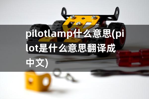 pilot lamp什么意思(pilot是什么意思翻译成中文)