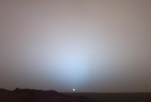 火星日出日落照片 新闻(地球看到火星照片)