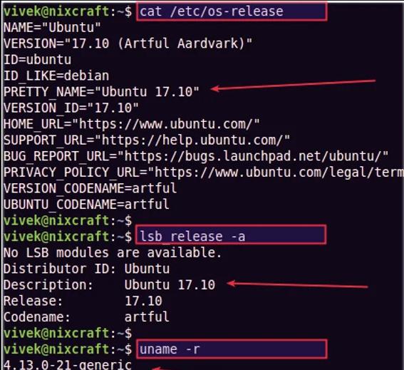 linux查询系统版本的命令(教你查看系统版本号)